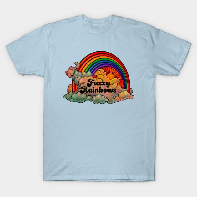 Fuzzy Rainbows T-Shirt by Dowling Art & Design